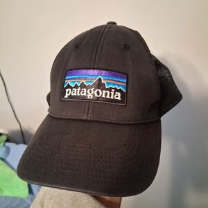 Patagonia Black and Blue Logo Cap